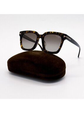 NEW TOM FORD SARI TF690F 52H POLARIZED HAVANA/BROWN WOMEN EYEWEAR FT0690/S